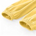 thumbnail image 4 of DJDLJWCJ Toddler Boys Joggers Pants Elastic Waist Stretch Casual Pants Solid Color Lightweight Pants Yellow Size 1T, 4 of 7