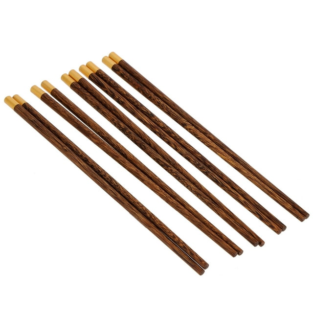 Exquisite Comfortable Grip Chinese Style Chopsticks, Wooden Tableware, Handcrafted Kitchen Accessory No Lacquer, No Wax For Customers, Friends Home Wenge,Red Sandal Wood,Yellow