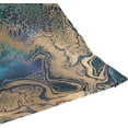 thumbnail image 7 of GZHJMY Soft Smooth Skin-Friendly Throw Pillow Cover without Pillow Case20"x20"Shrink-Resistant Breathable Hidden Zipper Opening, Sofa Bed Office Farmhouse Room Easy to Disassemble|Blue Gold Marbling, 7 of 7