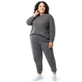 thumbnail image 6 of Terra & Sky Women's Plus Size Fleece Sweatpant, Available in 1,2, 3-Packs, Sizes 0X-4X, 6 of 22