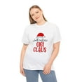 thumbnail image 4 of Unisex Heavy Christmas Classic Cotton T-Shirt Just Call Me Gigi Claus, 4 of 4