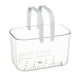 thumbnail image 1 of Cesta de mano transparente Asa cómoda Orificios de ventilación Fácil acceso Cesta de almacenamiento de frutas versátil para acampar Blanco, 1 of 10