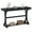 Black, variant on Gymax Narrow Console Table Vintage Accent Sofa Table w/ Open Storage Shelf Walnut