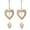 #5, variant on Heart-shaped Wooden Decorative 2Pcs Hanging Handmade Hearts Ornaments for Wedding Party Valentine Christmas Home Decoration Car Décor (K-#5, 2Pcs)