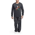 thumbnail image 5 of CafePress - A Skeletal Figure With A T Shirt Featuring - Men's Long Sleeve Charcoal Pajama Set, 5 of 7