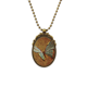 thumbnail image 1 of Collar colgante de mariposa de bronce antiguo, 1 of 3