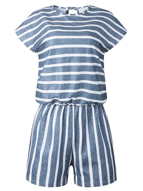 Ingear Stripe Blouson Romper