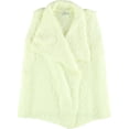 thumbnail image 1 of Kensie Womens Fuzzy Fashion Vest, Off-White, Small, 1 of 1