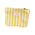 thumbnail image 5 of Striped Electronic Accessories Bag, Travel Case for Power Banks, Cables, and Digital Tech Gear，Yellow, 5 of 7