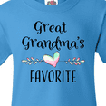 thumbnail image 4 of Inktastic Great Grandmas Favorite- Heart Great Grandchild Youth T-Shirt, 4 of 5
