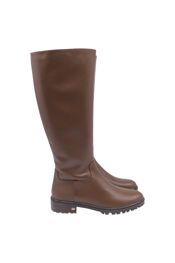 Pre-Owned Stuart Weitzman City Knee High Boots in Brown Leather