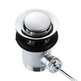 thumbnail image 2 of POINTERTECK Trash Can With Lever Overflow Sink Drain Valve Chrome Eccentric Overflow Device Wash Basin Plug Wash Basin Pull Rod Set, 2 of 11