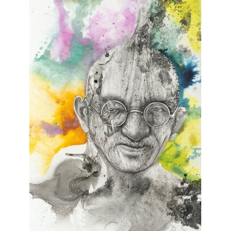 Illustration of a man wearing eyeglasses Poster Print by Glen Ronald  Design Pics