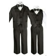 thumbnail image 3 of Black  Boy Wedding Formal Party no tail Tuxedo Suit sz S M L XL 2T 3T 4T 5 6 -20, 3 of 7