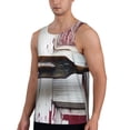 thumbnail image 2 of Pofeuu Rustic Door Handle Closeup Print Men's Workout Tank Tops Sleeveless Muscle Gym Shirt Quick Dry-3X-Large, 2 of 7
