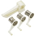 thumbnail image 1 of Râpe à Fromage en Acier Inoxydable Rotative avec 3 Lames Tambour, 1 of 6