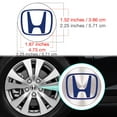 thumbnail image 2 of IPG Compatible with Civic Accord CRV VTEC Si Logo Center Cap Overlay Wheel Tire Decals Inner or Outer Stickers (Center Cap:2.25") (4 Units) (Inner Logo, Navy Blue), 2 of 6