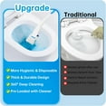 thumbnail image 5 of 12 Pack Flushable Refills Compatible with Scrubbing Bubbles Toilet Bowl Brush, Disposable Cleaner Refills Pads for Scrubbing Bubbles Toilet Wand, Toilet Brush Refill Accessories (Only Pads), 5 of 7
