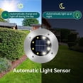 thumbnail image 3 of 8 Pack Solar Garden Lights, 8LED Waterproof IP65 Outdoor Solar Spotlights for Pathway and Terrace, Decorative Solar Lamp for Outdoor Use, 3 of 5