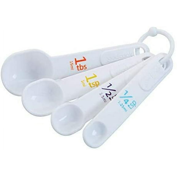 Measuring Spoons Wht 4pc