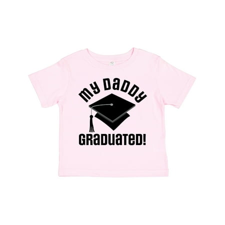 

Inktastic My Daddy Graduated College Graduate Gift Toddler Boy or Toddler Girl T-Shirt