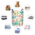 thumbnail image 6 of LNWH Laundry Basket, Butterflies Cartoon Art Pattern Foldable Laundry Hamper with Handles Waterproof, Small Size, 6 of 8