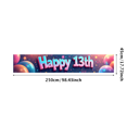 thumbnail image 3 of Colorful Glittery Happy 13th Banner Background Party Decors for 13th Birthday Celebrations Photography Props Party Supplies Backdrop for Decorating Events, 3 of 4