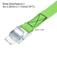 thumbnail image 3 of Uxcell 0.91ft Lashing Strap Luggage Tie Down Cam Lock Buckle Work Load Polypropylene Green 4Pcs, 3 of 5