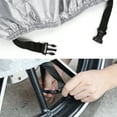 thumbnail image 3 of XXL Motorcycle Cover Black Silver Tone Outdoor Rain Dust UV Water Proof, 3 of 7