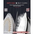 thumbnail image 6 of Cordless Iron for Clothes, 1500W Steam Iron Rapid Heating, Ceramic Soleplate, Auto Shut Off, Self-Clean, Anti-Calc, 3 Temperature Settings, 11.84oz Water  Ironing Clothes for , Black, 6 of 6