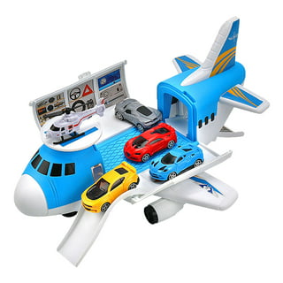 Retractable Track Plane Model Toy Set Diy Scenes Assembly Toys For Children
