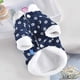thumbnail image 4 of Abrigos para perros pequeños y medianos, chaquetas de forro polar, abrigos florales para cachorros, abrigos de pana de invierno, chaqueta con anilla en D para chihuahuas (azul), 4 of 5