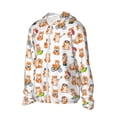thumbnail image 2 of KLL Kawaii Shiba Dog Print Men's Women’s UPF 50+ Sun Protection Outdoor Hoodie Jacket Long Sleeve Fishing Hiking Performance Shirt-Medium, 2 of 6
