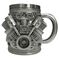 thumbnail image 1 of Personalized Engines Stainless Steel Mug, Car Engine Design Coffee Mug for Car Enthusiasts and Fan V8, 1 of 7