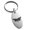 Silver, variant on Stainless Steel Athena Greek Goddess of Wisdom Engraved Small Oval Charm Keychain Keyring