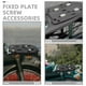 thumbnail image 3 of 2 juegos de soportes para equipaje trasero de motocicleta, placa de montaje resistente para caja trasera con tornillos de fijación para reparación de scooters y bicicletas eléctricas, 3 of 8