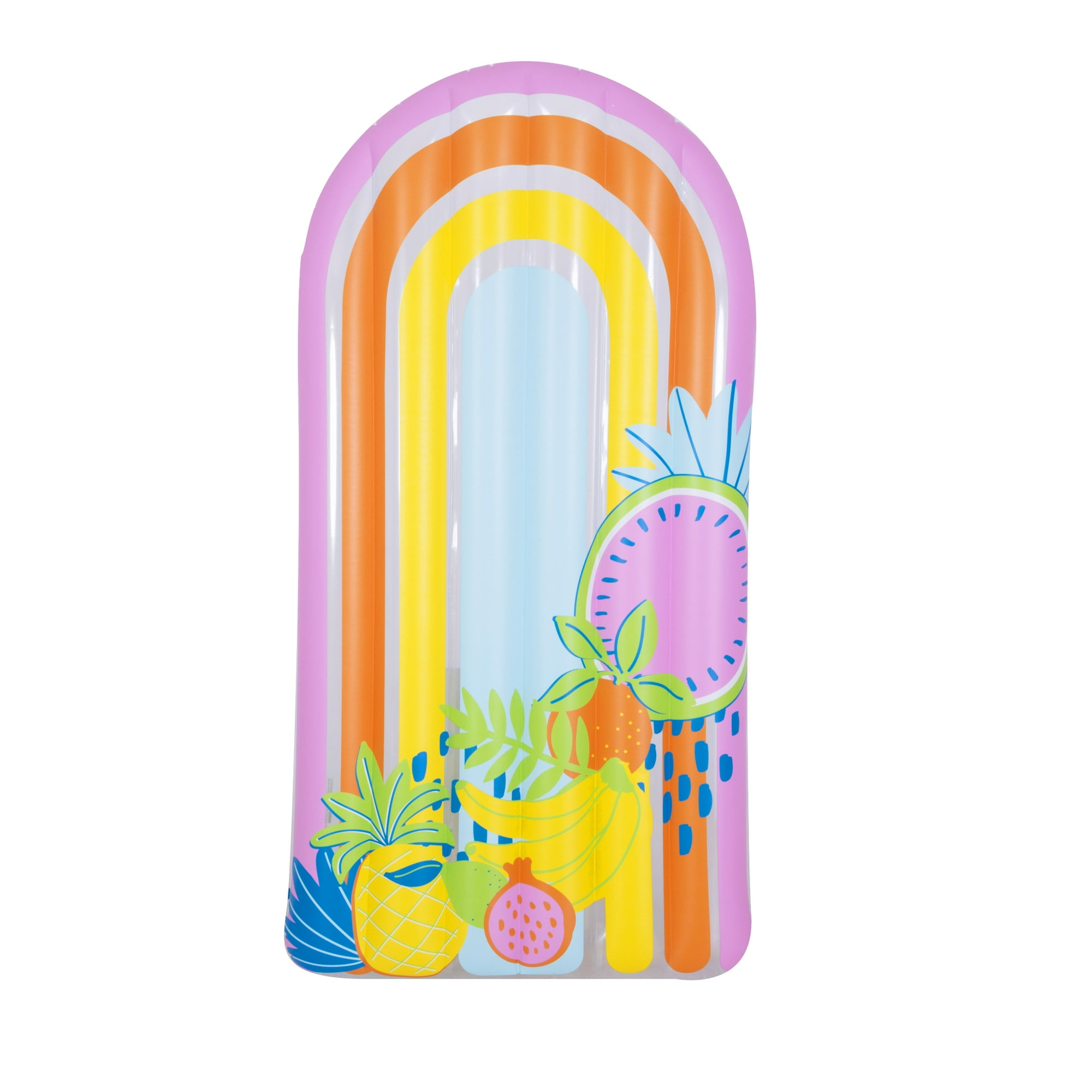 Packed Party Multi-Color Inflatable Fruit Pool Lounger for Ages 14 Years +