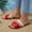 Red, variant on Huarache Sandals Women's Flat Sandals Fashion One-word Buckle Roman Shoes Women's Beach Slippers Keen Sandal on Clearance