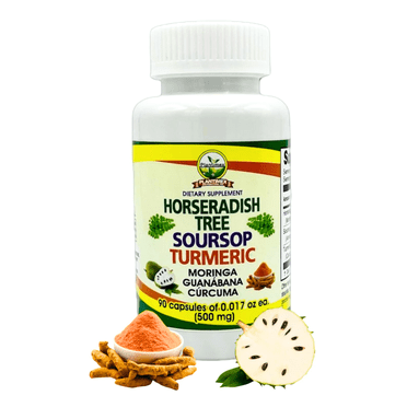 Plantimex Moringa, Soursop, Turmeric Powerful Blend of Natural Ingredients 90 Capsules 500 mg