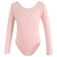 thumbnail image 3 of ZZwxWA Kids Girls Ballet Leotard Sheer Mesh Long Sleeve Ballerina Dance Costume Gymnastics Training Leotards Online Shopping, 3 of 3