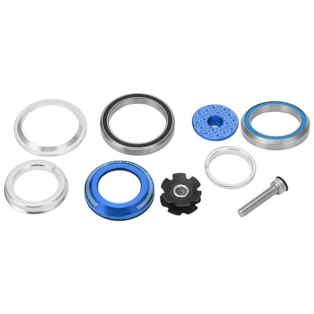 

Stem Headset Design Double Bearing Structure Bike Bearing Bowl Group Deformation Resistance Waterproof Dustproof For Cycling Blue