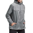 thumbnail image 7 of SPEEDRUN Mens Rain Jackets Men Waterproof breathable Lightweight Windbreaker with Hood Outdoor Raincoat for Hiking Running Travel Grey M, 7 of 7