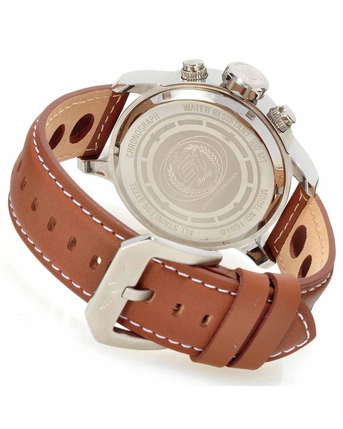 Invicta S1 Rally Chronograph White Dial Men s Watch 16010