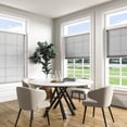 thumbnail image 2 of Keego Cordless Cellular Shades Window Blinds 9/5" Single Cell Light Filtering Window Blinds Premium Honeycomb Shades Thermal Insulated Blinds (Gray Sheen , 31"W x 48"H), 2 of 6