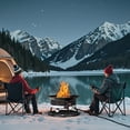 thumbnail image 4 of Homall  19-Inch Portable Propane Fire Pit for Outside, Smokeless Gas Fire Bowl with Auto-Ignition, Diameter Lid & Carry Kit, for Patio,, Black, 4 of 8