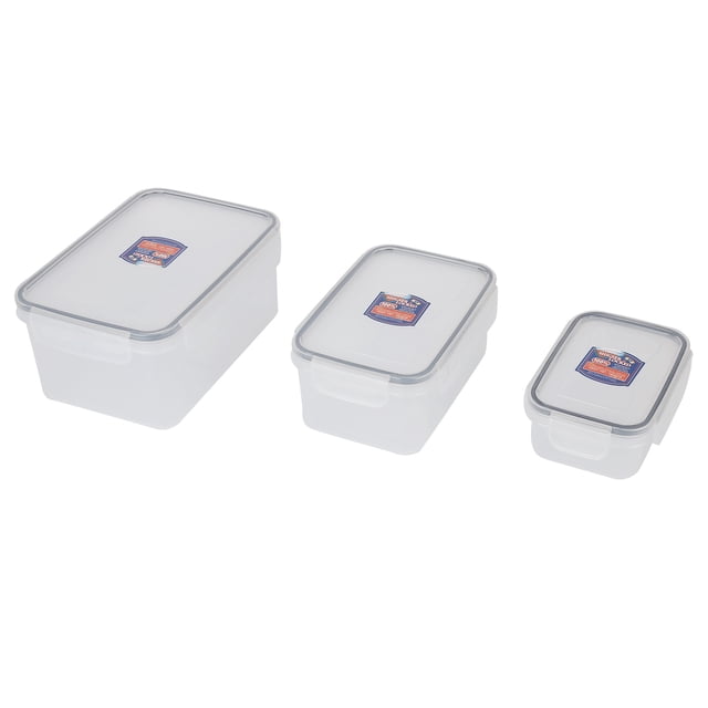 Caja de conservación de alimentos, 3 piezas/juego, recipiente hermético para almacenamiento de alimentos, caja de almacenamiento ultra sensible