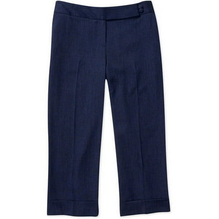 George ME - Women's Cuffed Crop-Length Bird's Eye Trousers