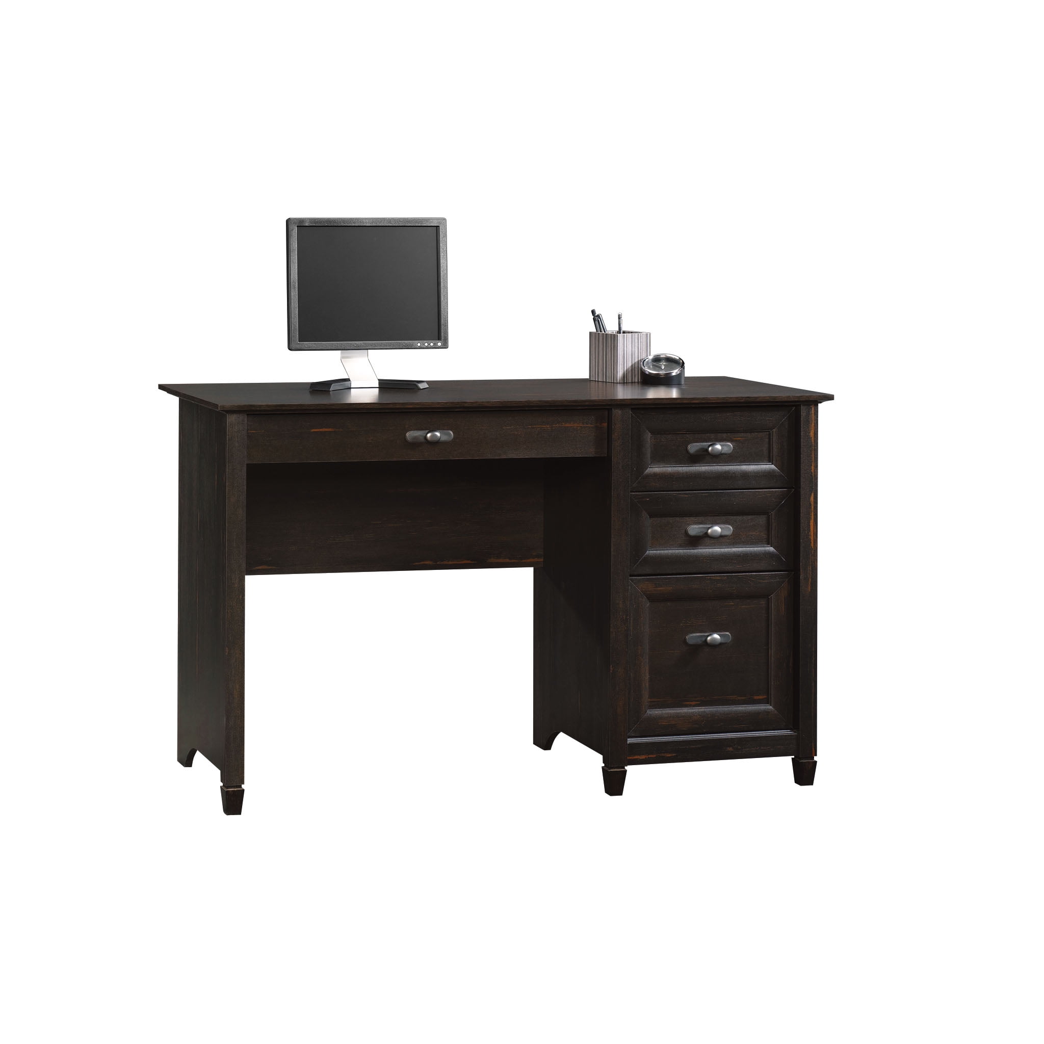 Sauder New Cottage Desk, Antiqued Black Paint Finish - 1