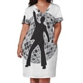 thumbnail image 3 of Vestido holgado de verano para mujer traje de discoteca con bolsillos, 3 of 7