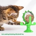 thumbnail image 4 of Agiufgs Cat Treat Dispenser Toy ABS, Interactive Windmill Slow Feeder with Suction Cup Design, for Indoor Cats Setup and Daily Use, Blue, 4 of 7